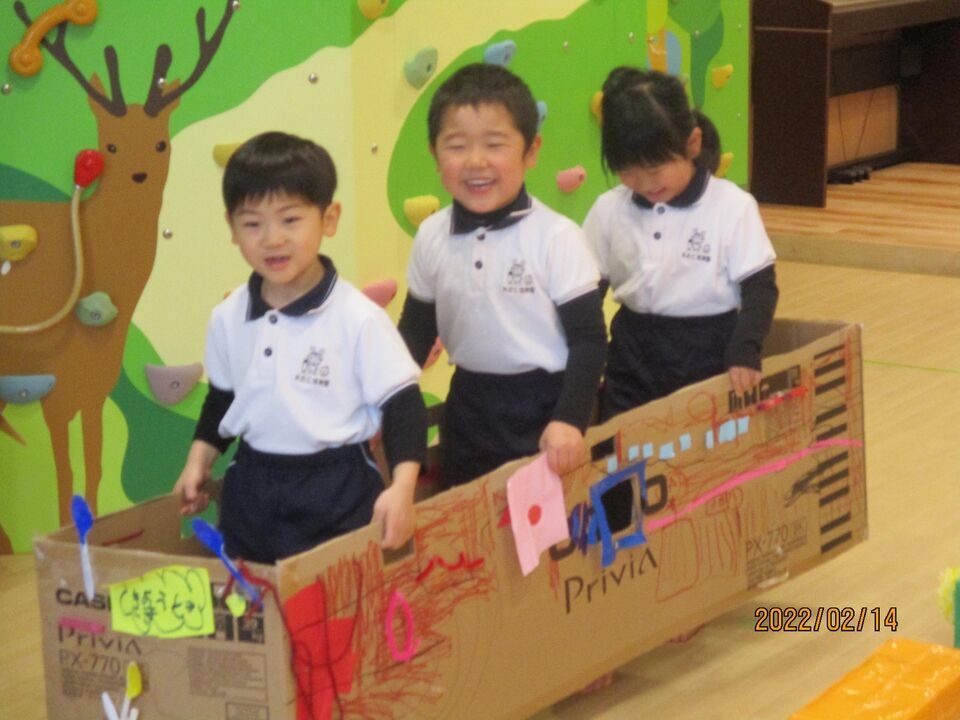 ☆3・4歳児クラス 電車ごっこ☆ | KECっ子の挑戦日記 | やまと西大寺 KEC保育園