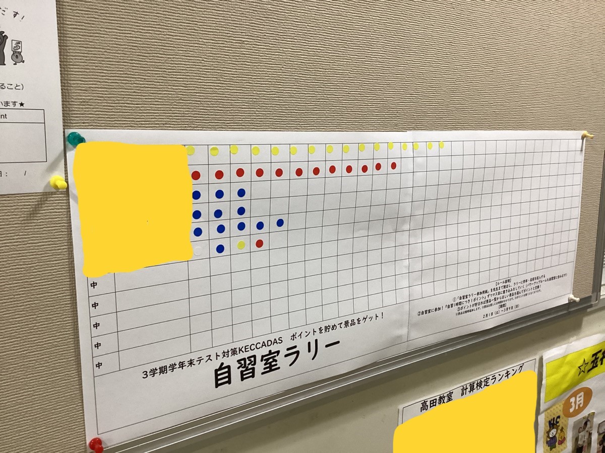 学年末テストに向けて！【高田教室ブログ】